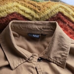 a.n.a Light Brown Collared Shirt